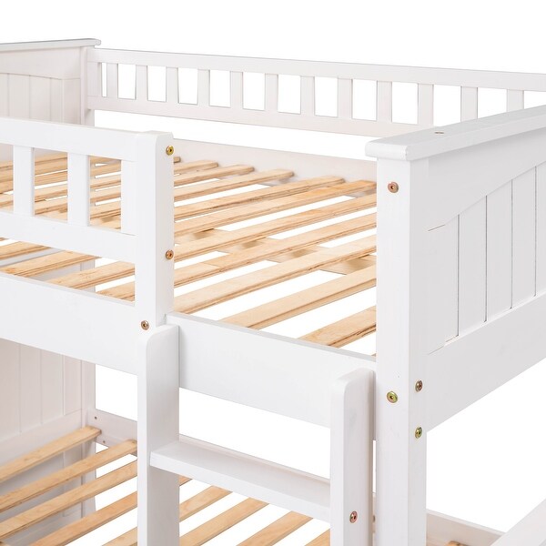 Full Over Full Bunk Bed with Twin Size Trundle