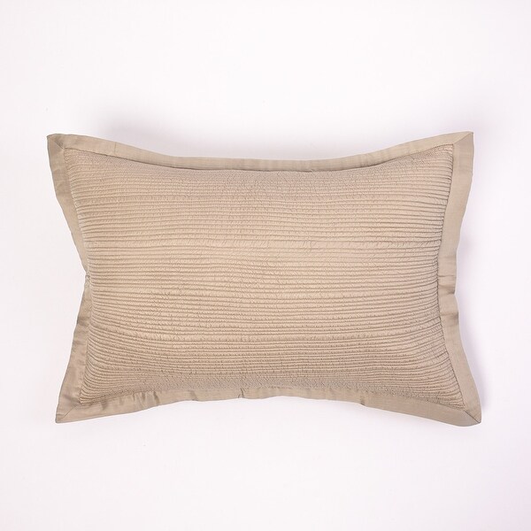 Christie Oyster Viscose & Cotton Quilt or Pillow Sham