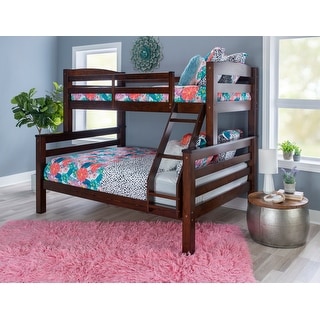 Levi Solid Wood Twin over Full Bunk Bed