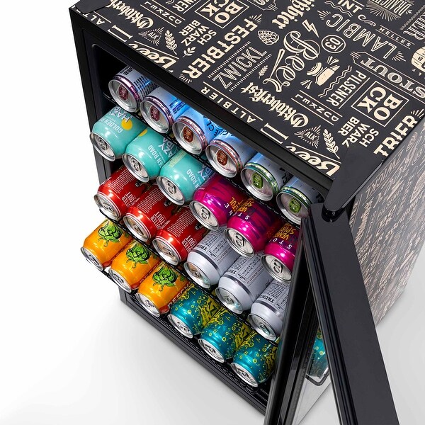 Newair “Beers of the World� Custom Designed Freestanding 126 Can Beer Fridge