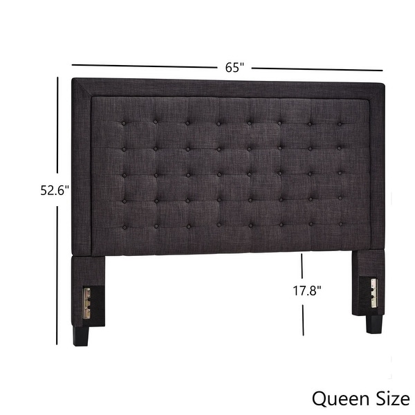 Bellevista Button-tufted Square Upholstered Headboard by iNSPIRE Q Bold