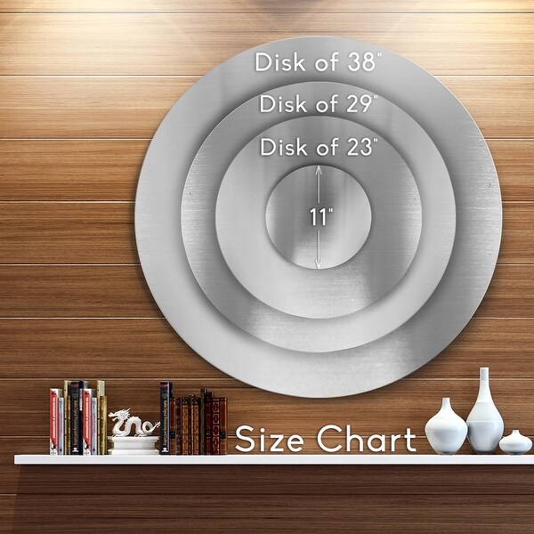 Designart 'Tree with Big Roots on Halloween' Landscape Photo Disc Metal Artwork