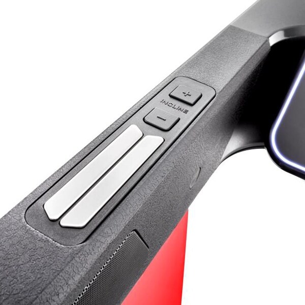 Reebok Adjustable Floatride Home Running Treadmill w/ Eco Kinetic Motor, Red - 45.28 x 29.13 x 73.62 in