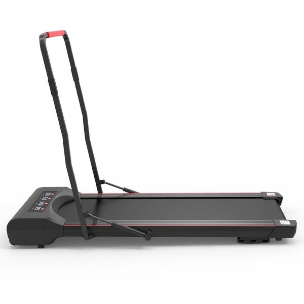 Basic Walking Pad Under Desk, 2.5 Hp Cardio Training Machine with Lcd Display for Office and Home, Easy Storage