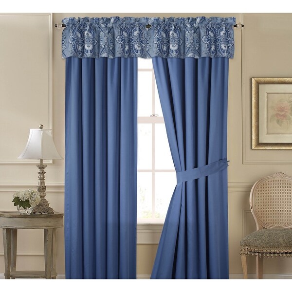 Tribeca Living Atlantis Cotton 6-piece Window Treatment Set