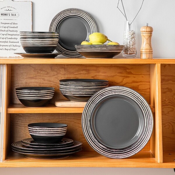 vancasso ARBRE 16-Piece Porcelain Dinnerware Set, Service for 4