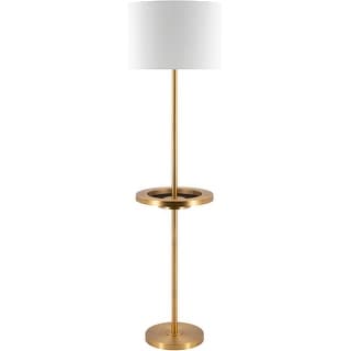 Alaysha Bronze Floor Lamp with USB Port - 62"H x 16"W x 16"D