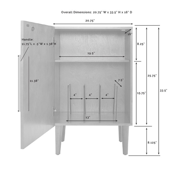 Everett Record Player Stand in Mahogany Finish
