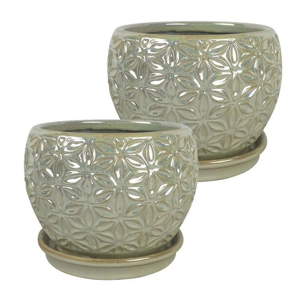 Southern Patio Elora Planter, 2-pack - 8" Diameter (2-pack)