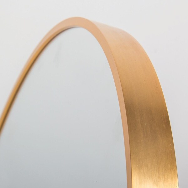 24" Large Round Wall Mirror for Home Decor, Bathroom, and Entryways