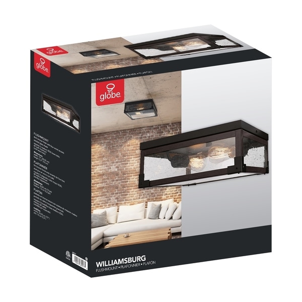 Carbon Loft Fallon 2-light Dark Bronze Flush Mount Ceiling Light