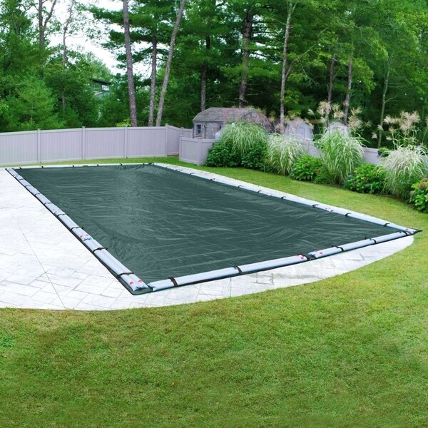 Pool Mate Commercial-Grade Teal Winter Cover for In-Ground Swimming Pools