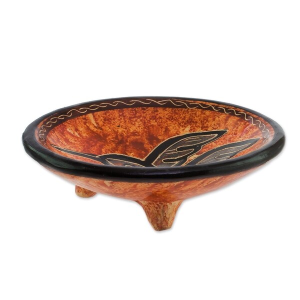Novica Handmade Aloft Ceramic Decorative Bowl