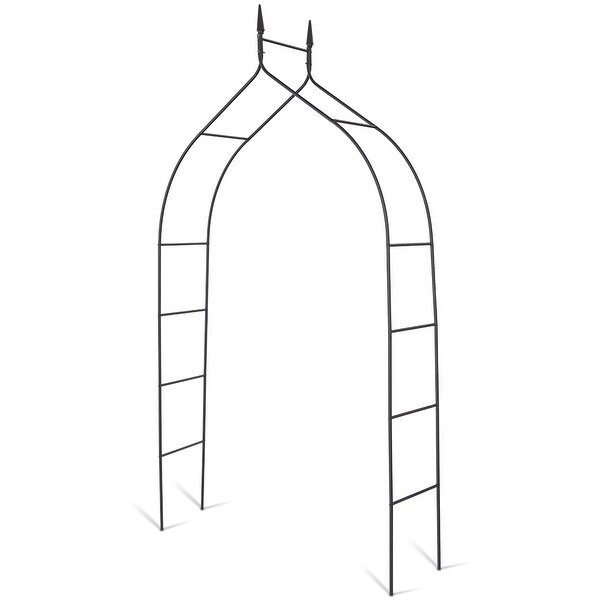 Metal Garden Arch 8.4 Ft High Pergola Arbor for Climbing Plant