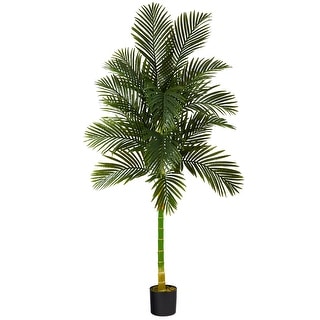 7' Golden Cane Artificial Palm Tree - 6"
