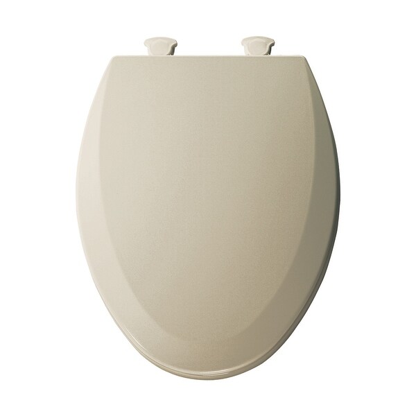 Bemis Elongated Molded Wood Toilet Seat with Easy-Clean & Change