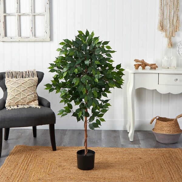 4' Ficus Artificial Tree - 6"