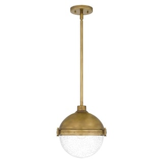 Perrine 1-Light Weathered Brass Mini Pendant