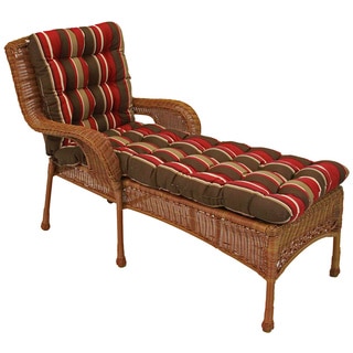 Blazing Needles 74-inch All-Weather Chaise Lounge Cushion