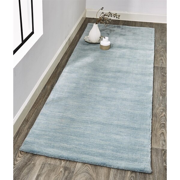 Solid Marled Handmade Modern Transitional Area Rug