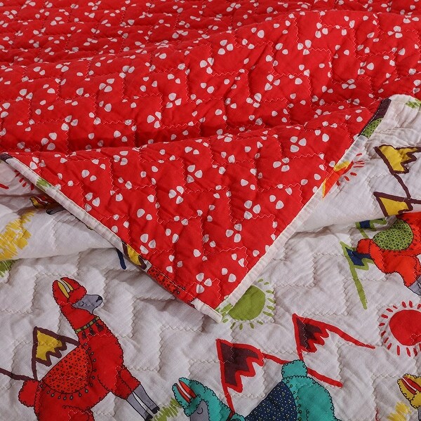 Barefoot Bungalow Cuzco Llama Pillow Sham Set (Set of Two Shams)