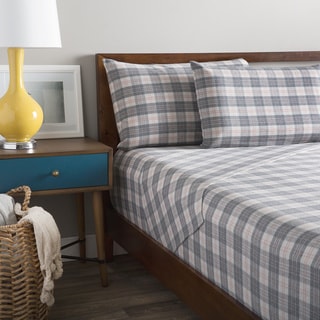 La Rochelle Yarn Dyed Heathered Flannel Bed Sheet Set