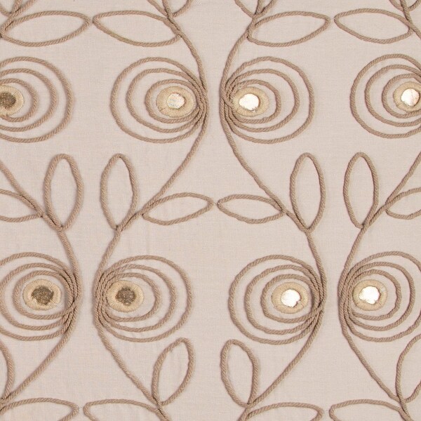 Donny Osmond Beige Floral Decorative Pillow