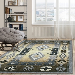 Superior Parrish Printed Non-Slip Washable Indoor Area Rug