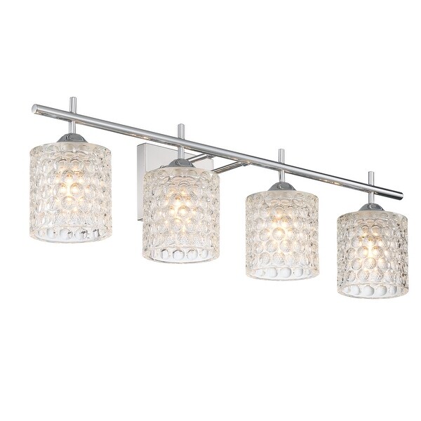 Modern Elegant Cut Crystal 4 Light Vanity