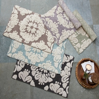 Better Trends Medallion Collection 100% Cotton Rectangle Tufted 5 Piece Bath Rugs Set