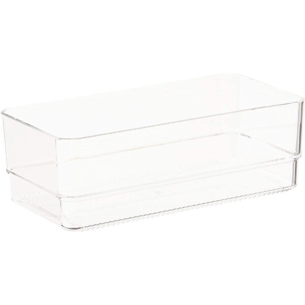 Plastic Drawer Organizers, 3 Assorted Sizes (6 Piece Set)
