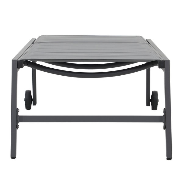 Outdoor Adjustable Aluminum Chaise Lounge