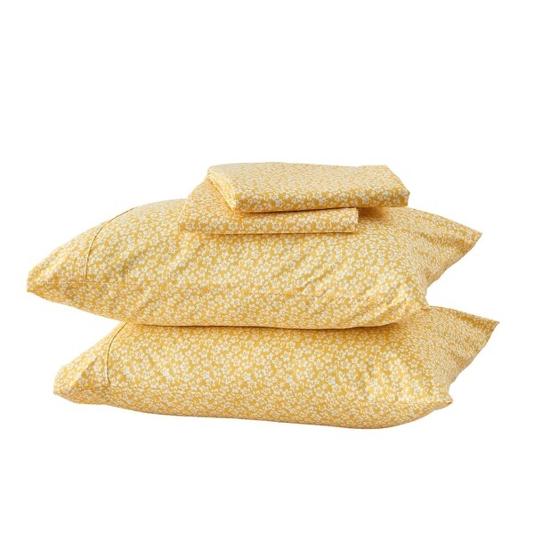 Premium Watercolor Floral Microfiber Sheet Set