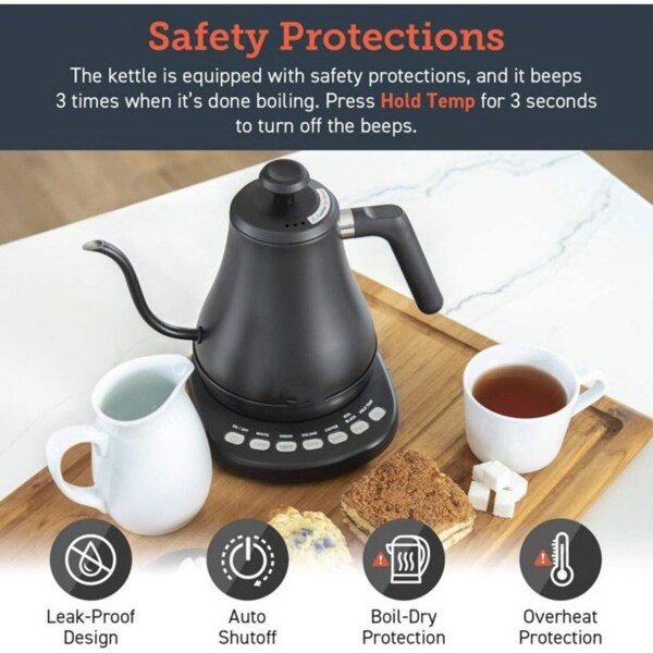 Gooseneck Kettle Electric with Temperature Control