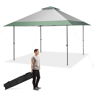 Costway 13x13ft Patio Pop-Up Gazebo Canopy Tent Instant Sun Shelter