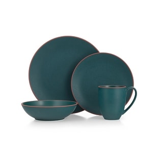 Nambe Taos 4 Piece Place Setting Jade Ceramic