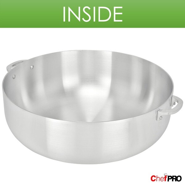Chef PRO Commercial Grade Aluminum Caldero Stock Pot, 28.4 Quarts - 28.4 Quarts