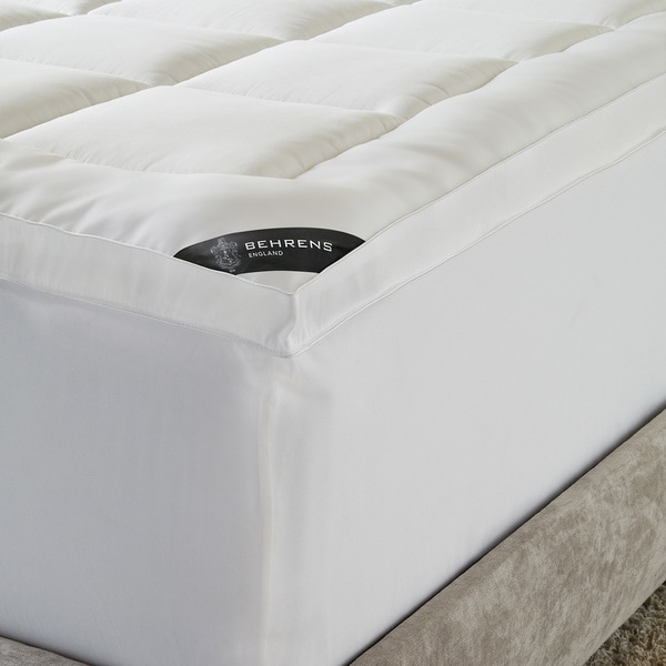 Behrens England High-loft Down Alternative Mattress Topper - White