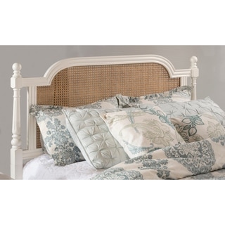 Hillsdale Furniture Melanie Wood and Cane Headboard with Frame, White
