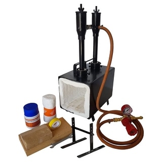 Simond Store PFI-20B Portable Propane Double Burner Rectangular Farrier Forge - 19 x 16 x 12 inches