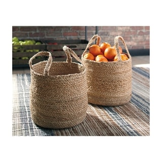 Brayton Basket - Set of 2 - 14" W x 14" D x 11" H ; 12" W x 12" D x 10" H