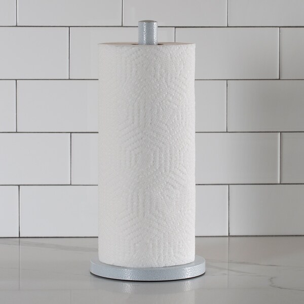 Laura Ashley Speckled Paper Towel Holder in Grey