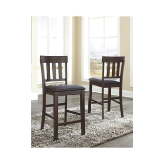 Haddigan Counter Height Bar Stool - Set of 2 - Dark Brown