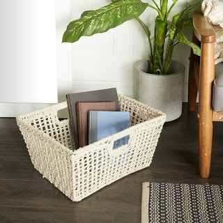 Cotton Bohemian Storage Basket - 19 x 16 x 10
