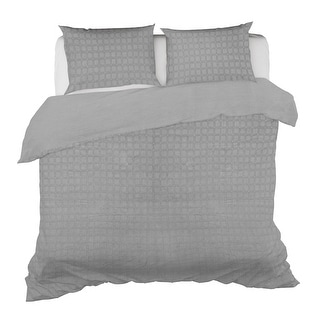 Regency Grey Reversible Duvet Cover Set with Pillow Sham