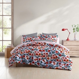 Marimekko Ruukku Cotton Blue Duvet Cover Set