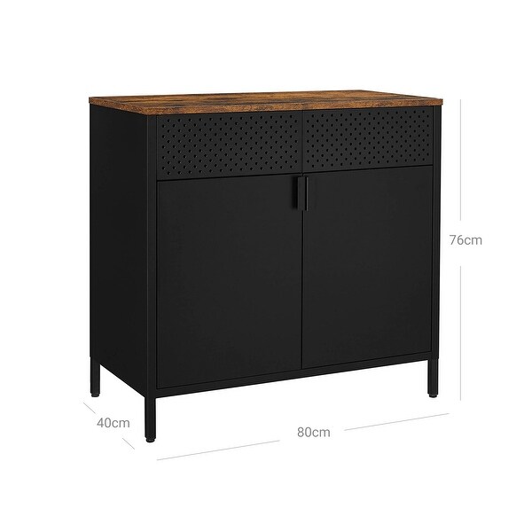 SONGMICS Sideboard, Buffet Table with Adjustable Shelves, Floor Storage Cupboard - N/A