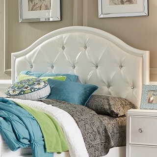 Stardust Iridescent White Twin Panel Headboard
