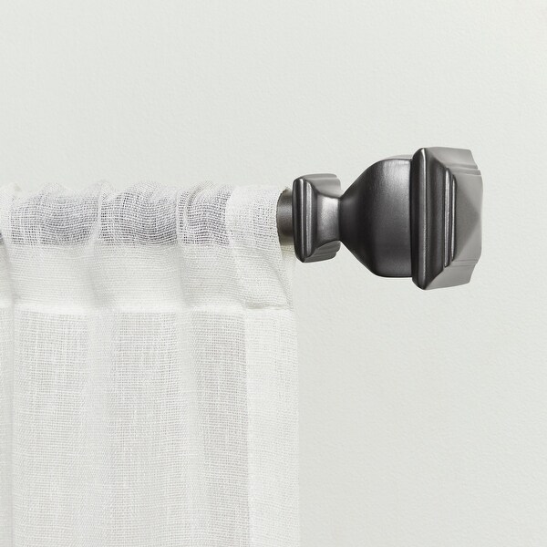 ATI Home Napoleon 1" Adjustable Indoor/Outdoor Curtain Rod and Finial Set