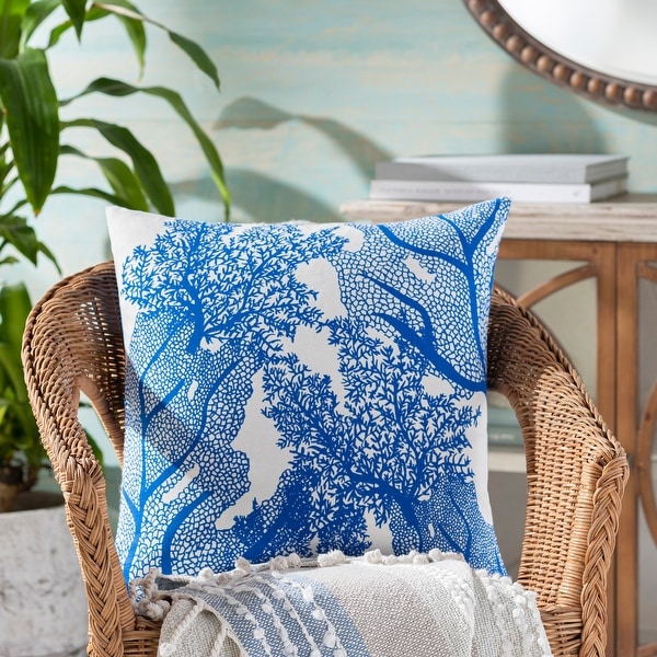 Artistic Weavers Akoa Coral Reef Print Throw Pillow.